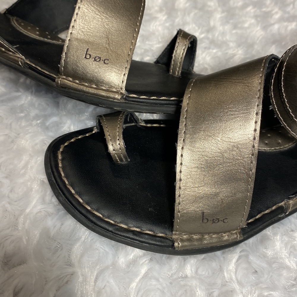 boc Metallic gladiator sandals size 9 wide straps - Picture 9 of 9